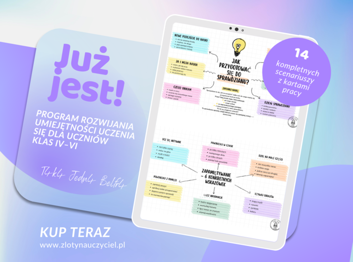 „SUPERPAMIĘĆ  – UCZYMY SIĘ, JAK SIĘ UCZYĆ” CZ. I - MINIKURS ROZWIJANIA UMIEJĘTNOŚCI UCZENIA SIĘ  DLA UCZNIÓW KLAS IV–VI