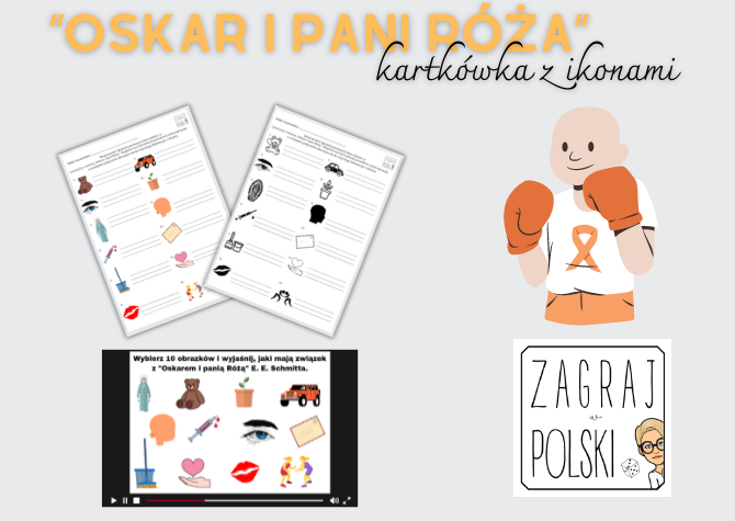 Kartkówka z ikonami – „Oskar i pani Róża” E. E. Schmitta