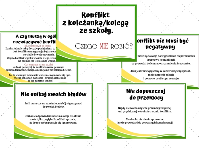 Konflikt z koleżanką/kolegą ze szkoły. Czego NIE robić?