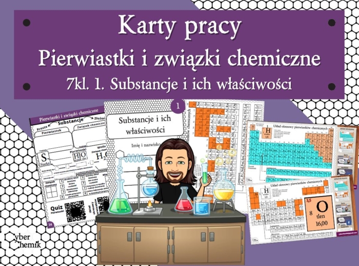 Karty pracy- Klasa 7. Chemia – Pierwiastki i związki chemiczne​