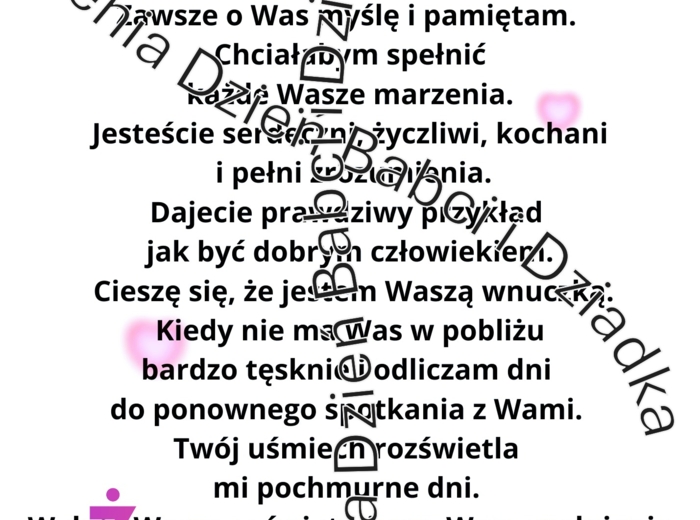 Życzenia dla babci i dziadka