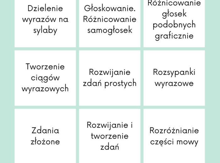Ćwiczenia wyrównawcze dla uczniów z trudnościami w nauce czytania i pisania klasy 1-3