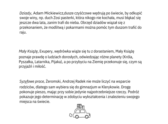 Motywy literackie na egzaminie ósmoklasisty, przewodnik z ćwiczeniami, 14 stron pdf