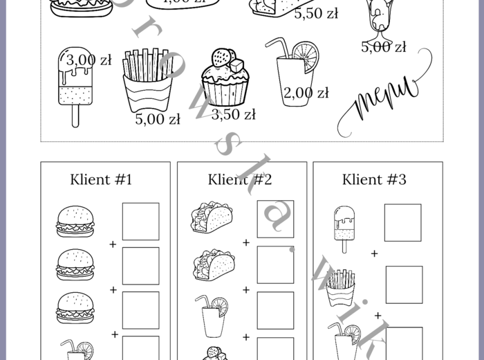 Restauracja - obliczanie ceny zamówienia