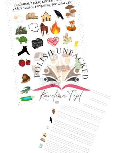 Ikony (obrazki, symbole) do wszystkich lektur (mix) egzamin ósmoklasisty 2025, język polski, egzamin ósmoklasisty, lektura obowiązkowa klasa 7-8