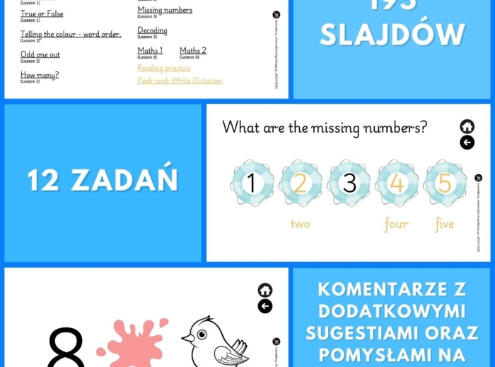 Prezentacja Shine On! 1 – Unit 4 Let's count!