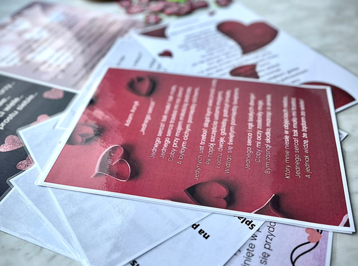 Walentynki - zestaw wierszy - środki stylistyczne - serduszka do zaznaczania