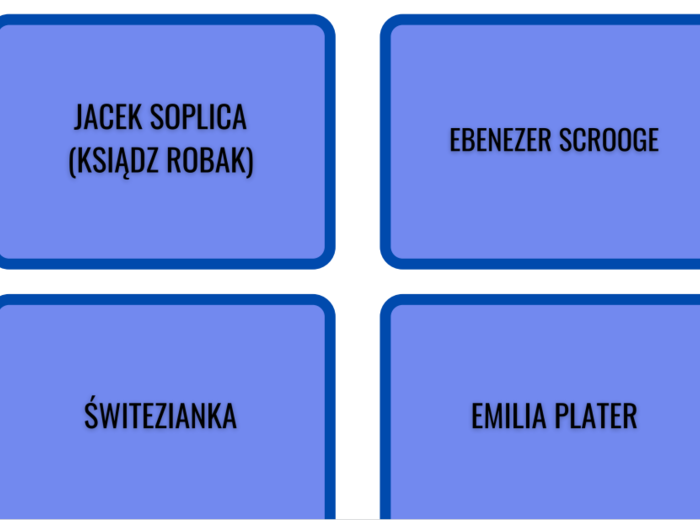 Lekturowe karty do gry - powtórka do egzaminu ósmoklasisty