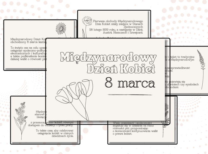 Gazetka na tablicę - Międzynarodowy Dzień Kobiet