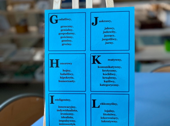 Cechy charakteru bohatera literackiego - poszerzanie słownictwa