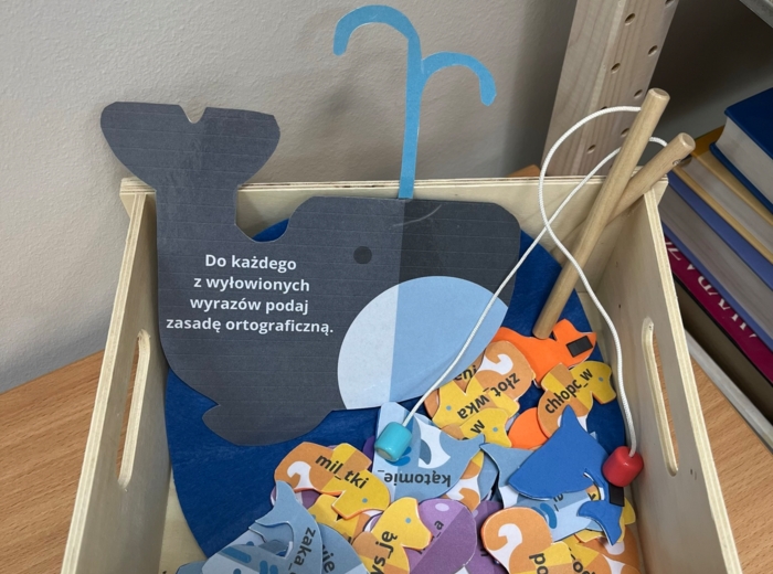 Ortografia - rybki - zabawa - różne zasady