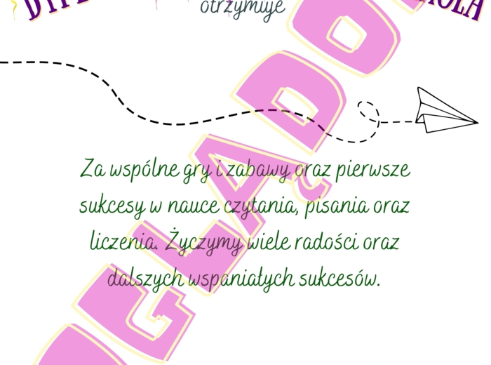 Dyplomy dla przedszkolaków #przedszkole #dyplom #ukończenieprzedszkola