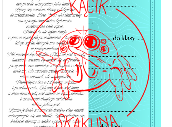 NAKŁADKA na świadectwo - KLASA 8 (PAKIET 2 WERSJI)