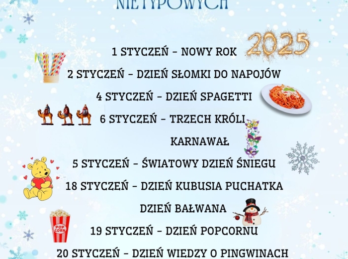 PAKIET MATERIAŁÓW NA GRUDZIEŃ WEDŁUG KALENDARZA ŚWIĄT I DNI NIETYPOWYCH