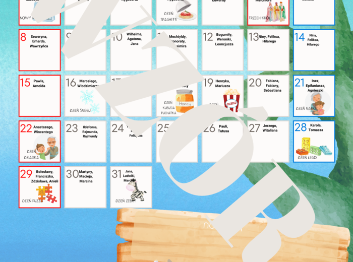 Kalendarz Dni Nietypowych 2022/2023 - krab