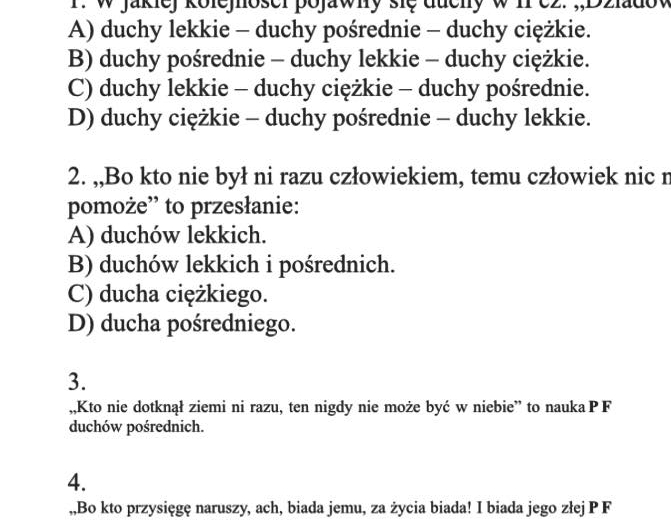 Egzamin ósmoklasisty z języka polskiego - Powtórka z lektur
