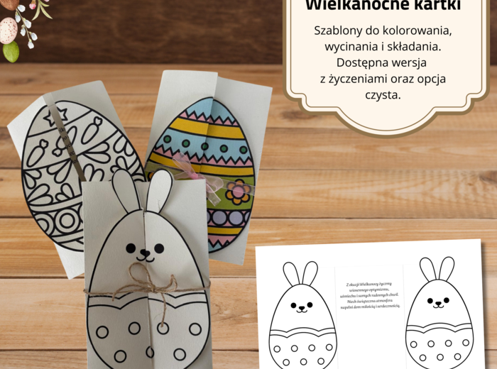 Szablony kartek wielkanocnych