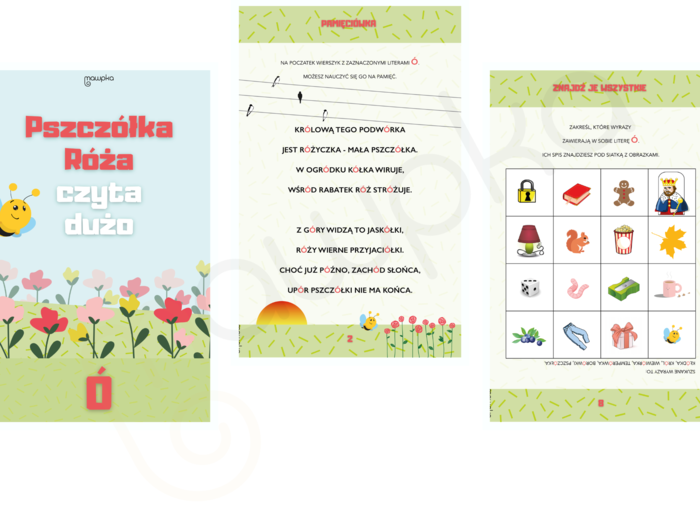 Zeszyt zadań do nauki literki Ó