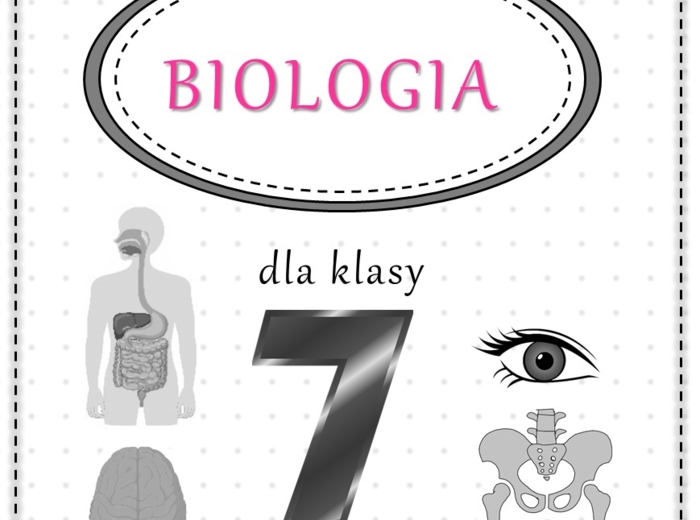Biologiczne karty pracy dla klasy 7 w formacie pptx. Materiał zawiera 55 kart pracy do samodzielnego uzupełniania