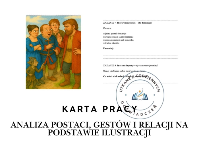 Karta pracy: Analiza postaci, gestów i relacji na podstawie ilustracji