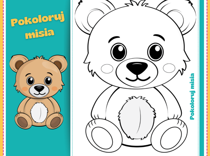 Pokoloruj misia - Dzień Misia