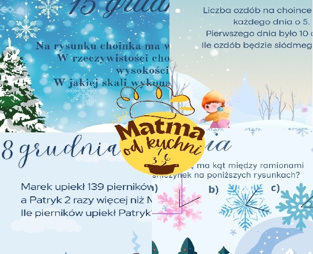 Matematyczny kalendarz adwentowy 2025 klasa 5