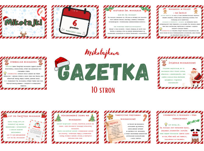 Mikołajkowa GAZETKA/ Mikołajki 6 Grudnia