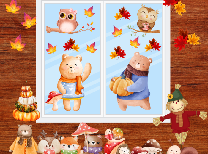 🍂 Dwustronne Dekoracje Jesienne 🍂