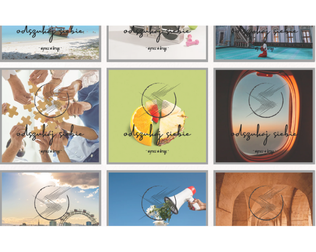 "Odnajdź siebie. Wyrusz w drogę" karty metaforyczne