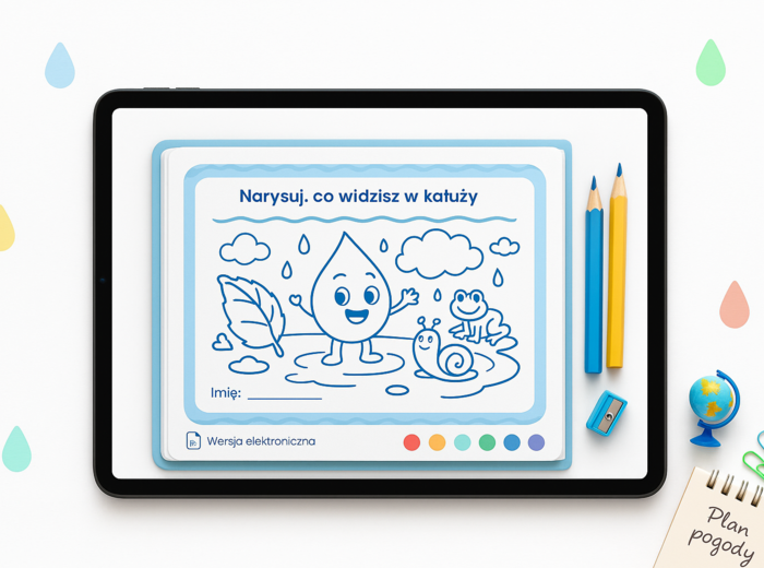 Książka edukacyjna dla dzieci „Przygody Kropli Wody”