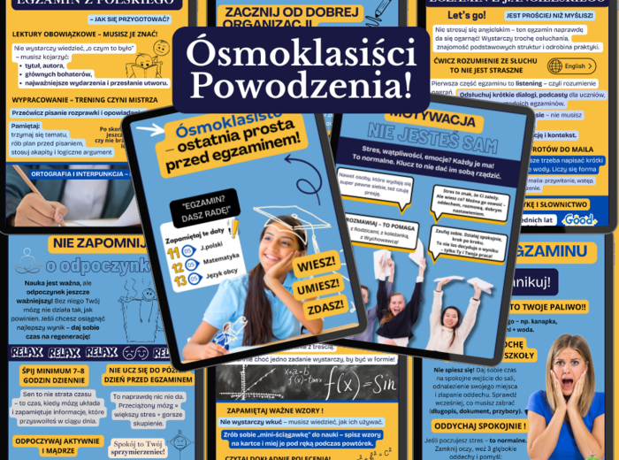 GAZETKA DLA ÓSMOKLASISTÓW – POWODZENIA NA EGZAMINIE!