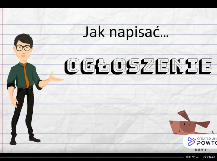 Jak napisać ogłoszenie?