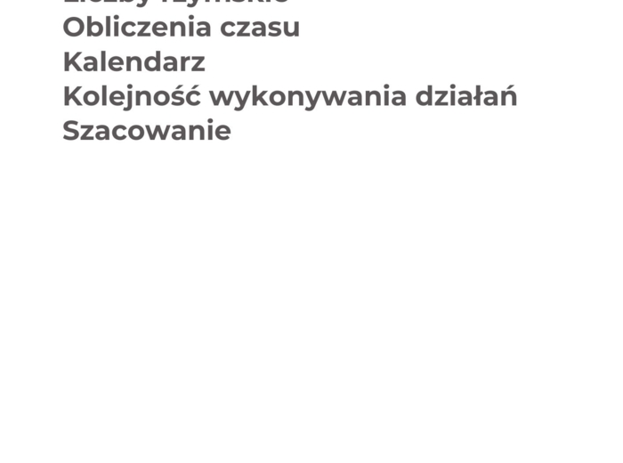 Mini projekt - Liczby naturalne "Wycieczka Alberta" kl. 4