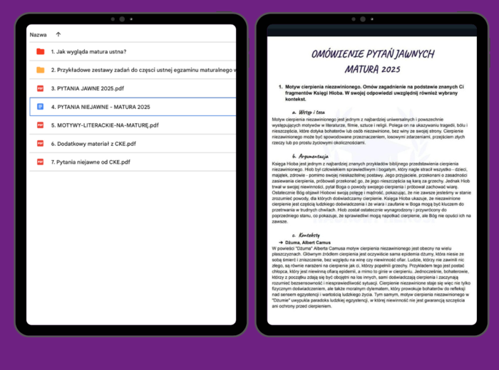 Kurs do matury ustnej z polskiego 2026