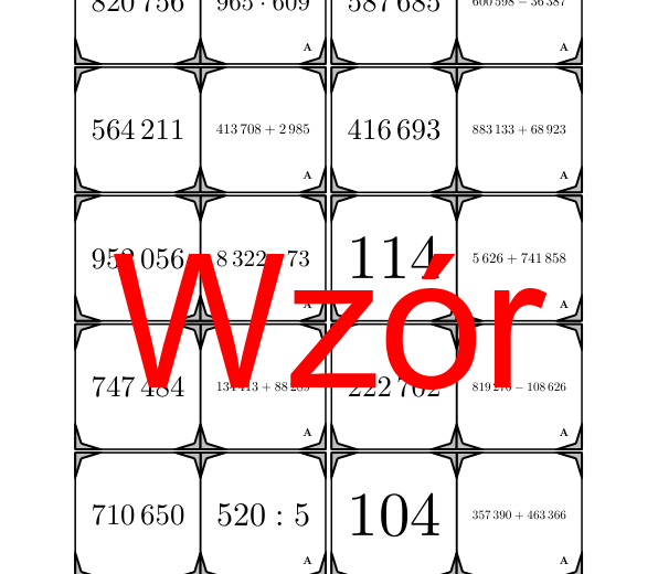 Domino - Arytmetyka do miliona | matematyka