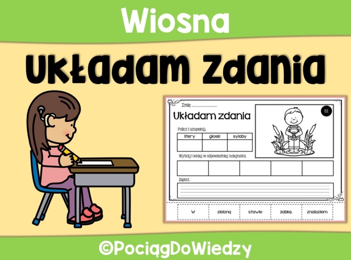 Wiosna - Układam zdania