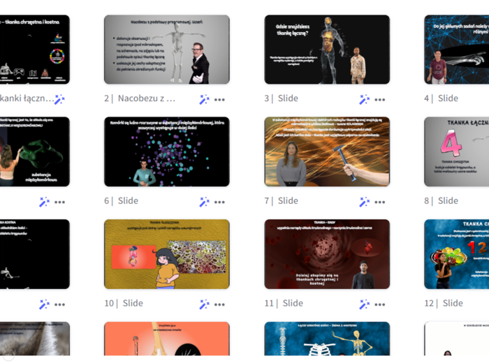 Prezentacja w genial.ly „Tkanki zwierzęce łączne – tkanka chrzęstna i kostna” - do edycji i pobrania – biologia klasa VI, dział I – temat 5