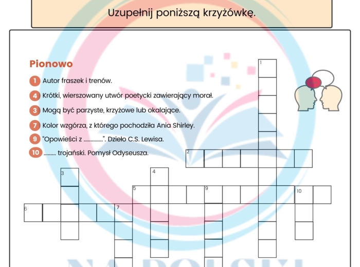 Dzień Języka Ojczystego - krzyżówka