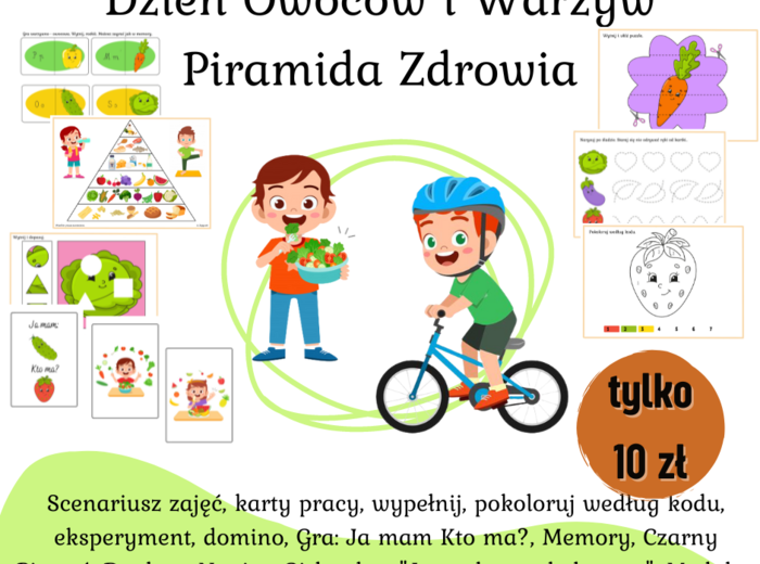 21.10 - Dzień owoców i warzyw - jem zdrowo, kolorowo - 10 zł