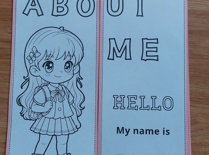 Lapbook „All about me” dla klasy 2 i 3 - po angielsku (pdf)