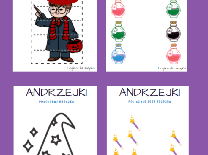 Andrzejki - kreatywne karty pracy