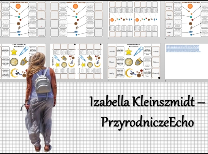 Notatka okienkowa/stacja zadaniowe/notatka interaktywna/notatka graficzna/karta pracy/sketchnotka „Budowa Układu Słonecznego”, „Ciała niebieskie”, „Ziemia we Wszechświecie” w pdf. Geografia 6 , dział „Ruchy Ziemi”. Materiał wykonany na podstawie podręczn
