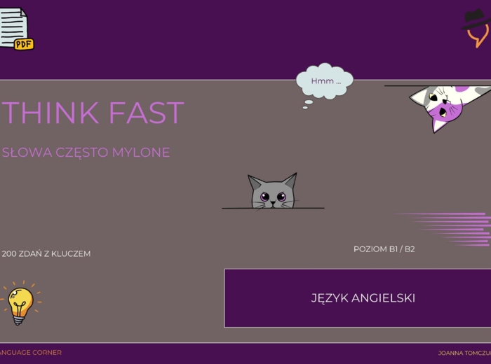 Think Fast: Słowa często mylone. Poziom B1/B2.