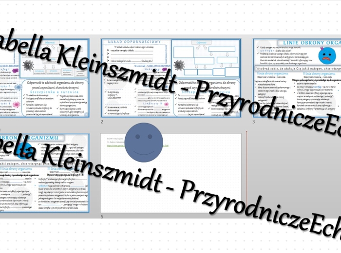 Minizestaw na temat „Budowa i funkcjonowanie układu odpornościowego” – sketchnotka + karta pracy w power point + gratisowy link do prezentacji multimedialnej niekomercyjnej wykonanej w genial.ly do indywidualnego pobrania i użycia do celów niekomercyjnyc