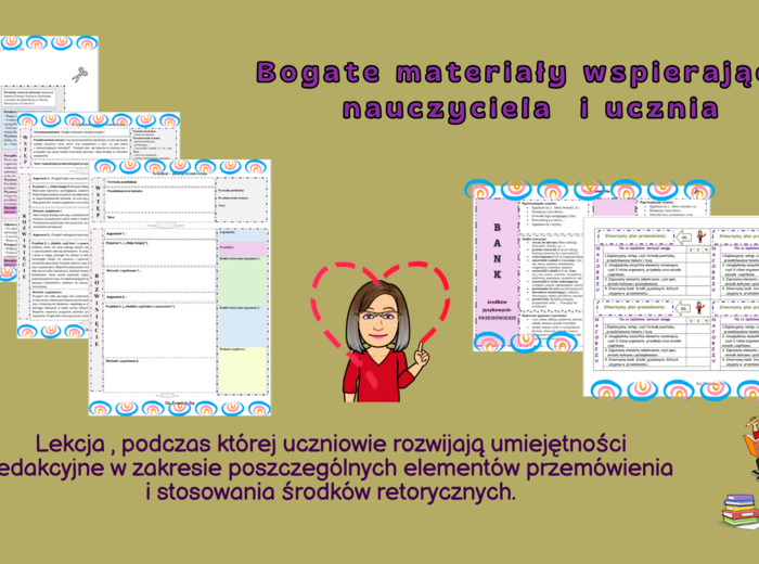 Przemówienie w szkole podstawowej karty pracy, scenariusz lekcji