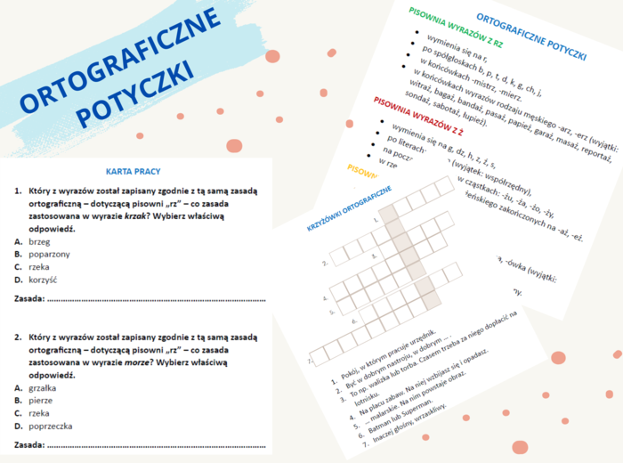 Ortograficzne potyczki - powtórka zasad przed egzaminem ósmoklasisty (i nie tylko)