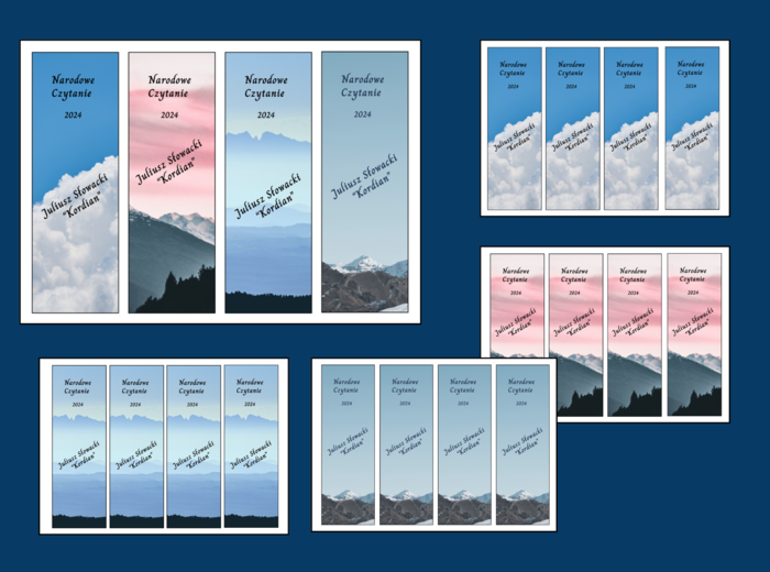 NARODOWE CZYTANIE 2024 – zakładki do książek – zakładka – kolor – wersja 3