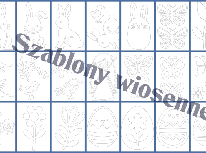 Szablony wiosna, wielkanoc jpg, pdf
