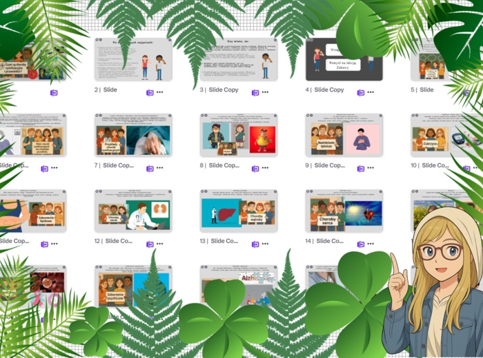 Prezentacja multimedialna w genial.ly „Czym są choroby cywilizacyjne i przewlekłe?”. Edukacja zdrowotna. Klasa 7. Dział „Nasze zdrowie”.