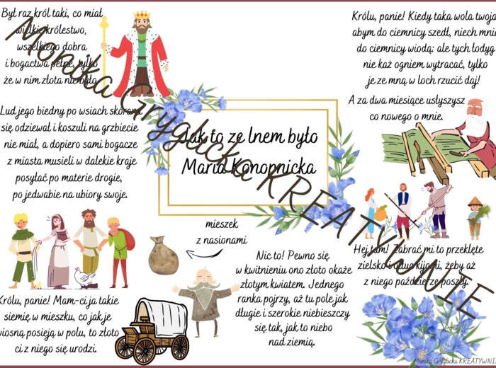 Jak to ze lnem było-Maria Konopnicka